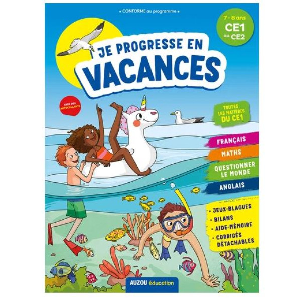 Je progresse en vacances du CE1 au CE2