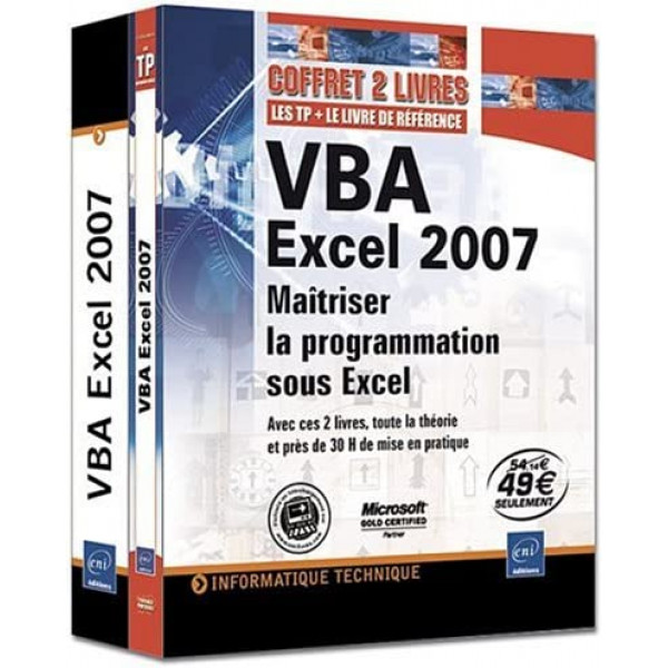 Coffret VBA Excel 2007 -Maîtrisez la programmation sous Excel 2V