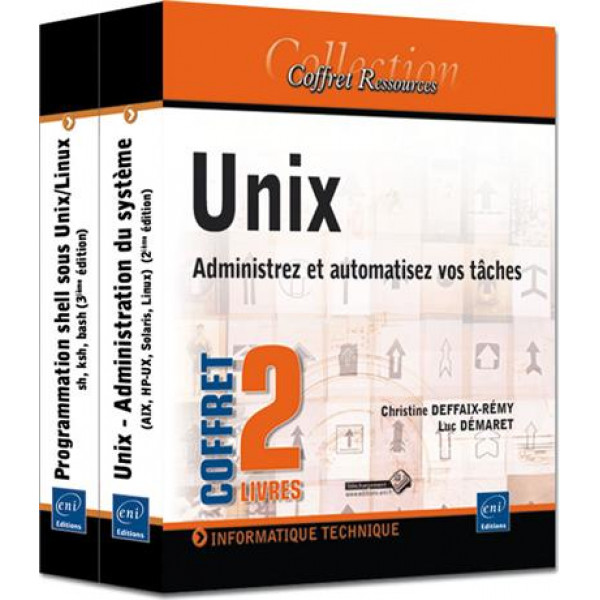 Coffret Unix -Administrez et automatisez vos tâches 2V