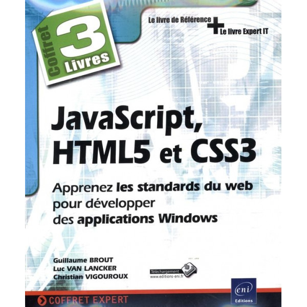 Coffret JavaScript HTML5 et CSS3 - Apprenez les standards du web pour développer des applications Windows 3V