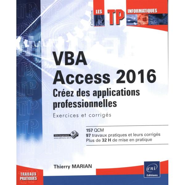 VBA Access 2016 créez des applications professionnelles exer et corr