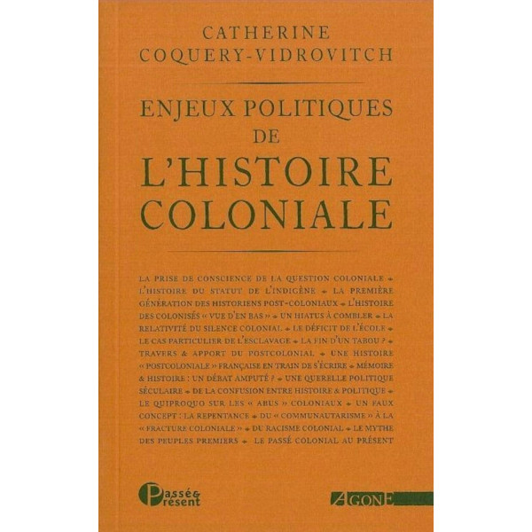 Enjeux politiques de l'histoire coloniale