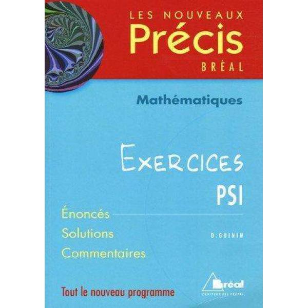 Mathématiques exercices PSI (précis