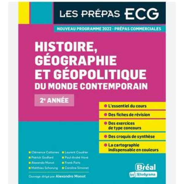 Histoire, géographie et géopolitique du monde contemporain  2e année