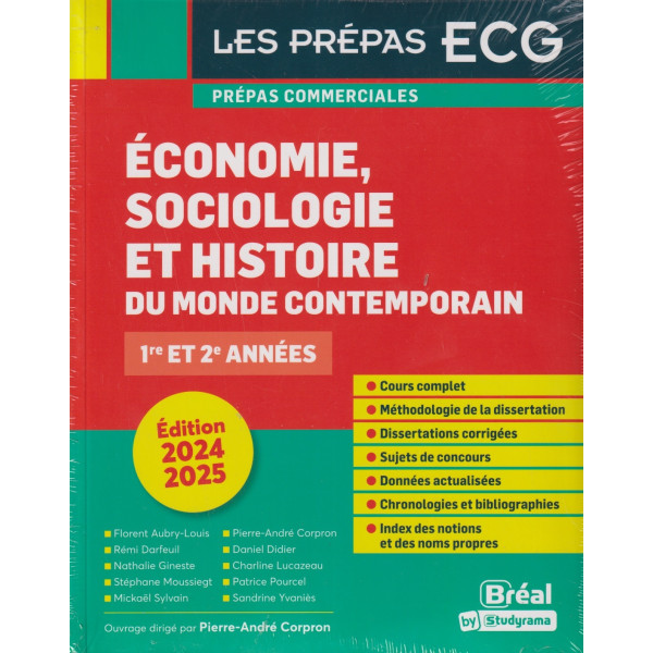 Économie, sociologie et histoire du monde contemporain - 1re et 2e années