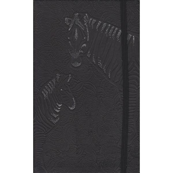 Carnet Zèbre noir 21x13cm