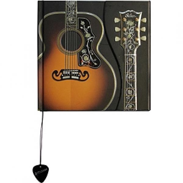 	Carnet Boncahier Guitare Noir 17x17cm