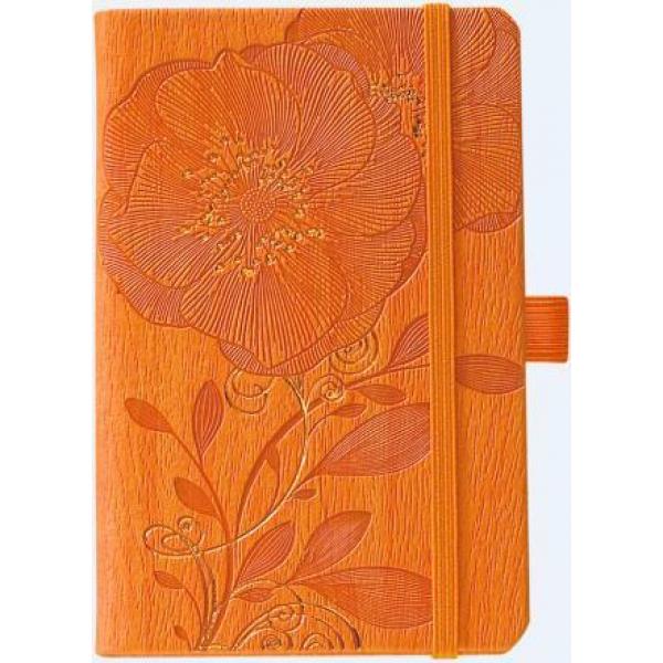 Carnet nature Camélia oraange 21x13 cm