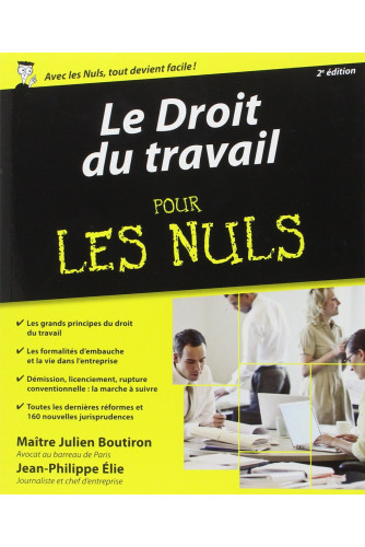 Le droit du travail pour les Nuls. 2E édition Le droit du travail pour les Nuls. 2E édition