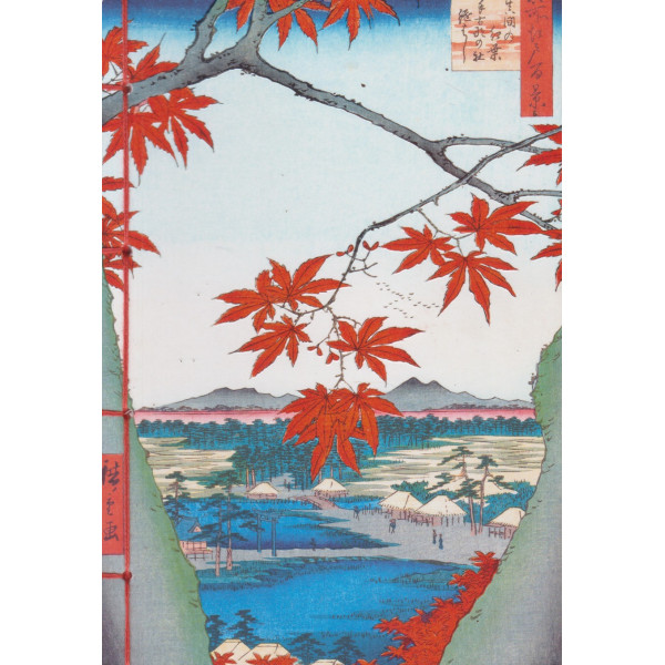 Carnet gaufré L'automne dans l'estampe japonaise 16*23