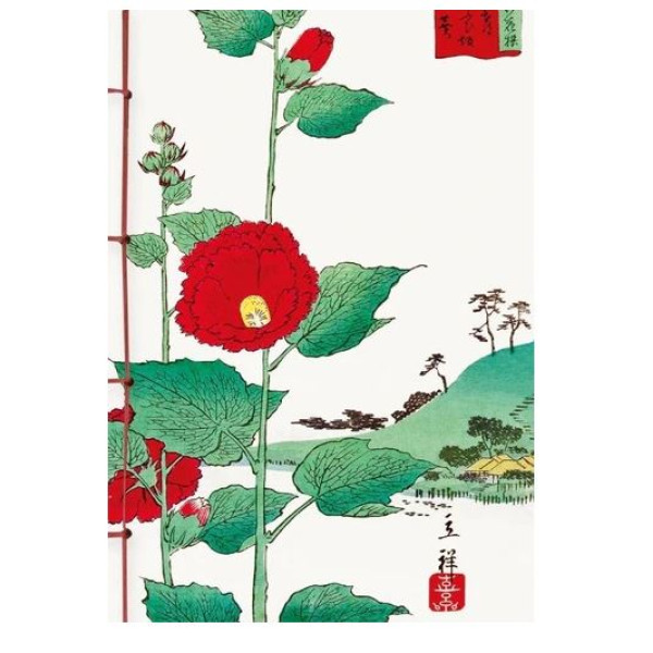 Carnet Hazan gaufré Fleurs 18 x 26 cm