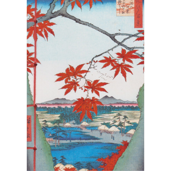 Carnet gaufré -L'automne dans l'estampe japonaise 12*17