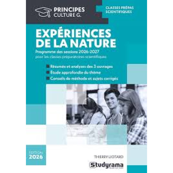 Expériences de la nature : thème de l'année prépa scientifique 2026-2027