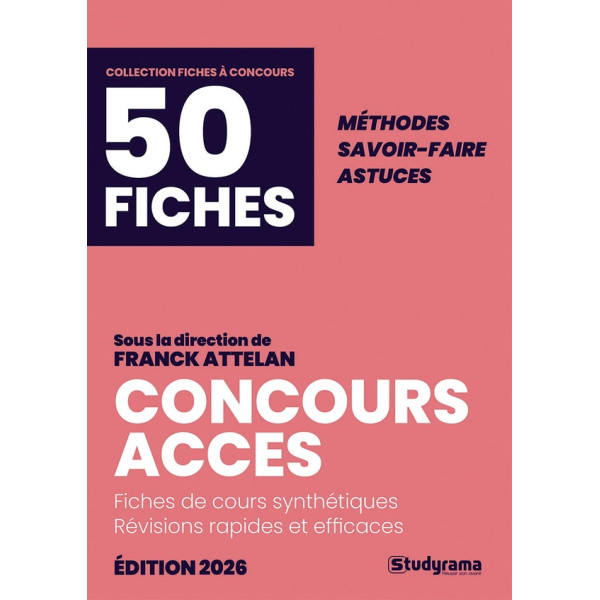 Concours ACCES en 50 fiches