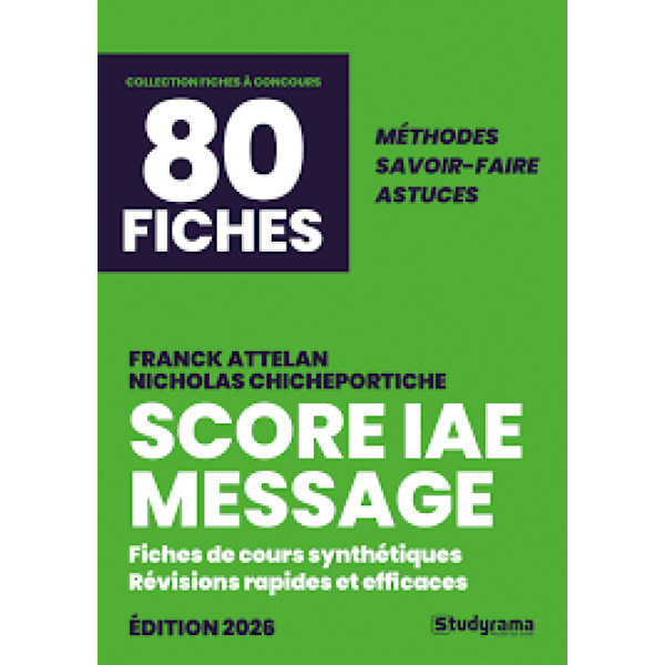 Le Score IAE Message en 80 fiches