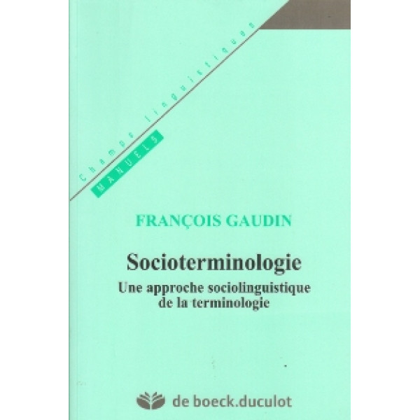 Socioterminologie une approche so