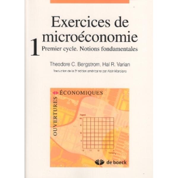 Exercices de microéconomie 1 premier cycle