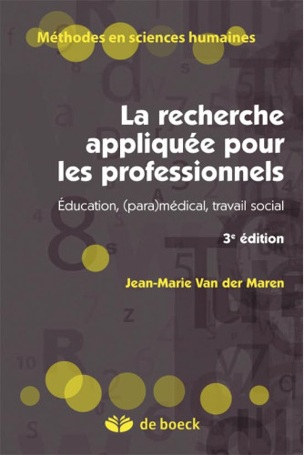 La recherche appliquée pour les professionnels 3ed La recherche appliquée pour les professionnels 3ed