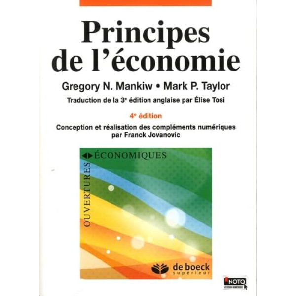 Principes de l'économie : 4E édition