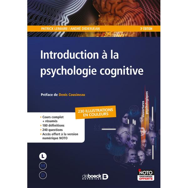 Introduction à la psychologie cognitive 3ed
