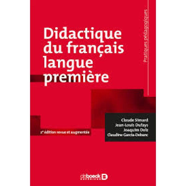 Didactique du français langue première 2éd
