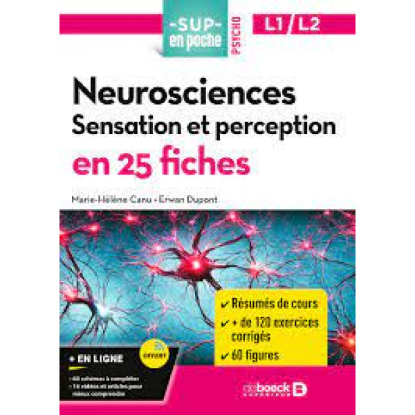 Neurosciences L1/L2 -Sensation et perception en 25 fiches
