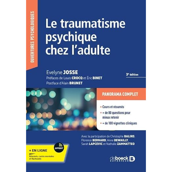 LE TRAUMATISME PSYCHIQUE CHEZ ADULTE