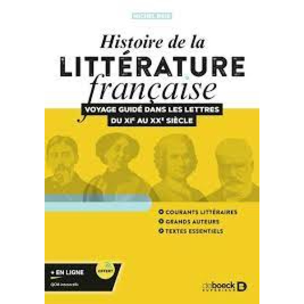 Histoire de la littérature française voyage guidé