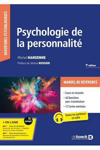 Psychologie de la personnalité Psychologie de la personnalité