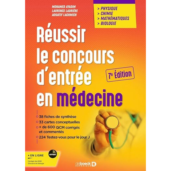 Réussir le concours d'entrée en médecine: Physique Chimie Mathématiques Biologie 