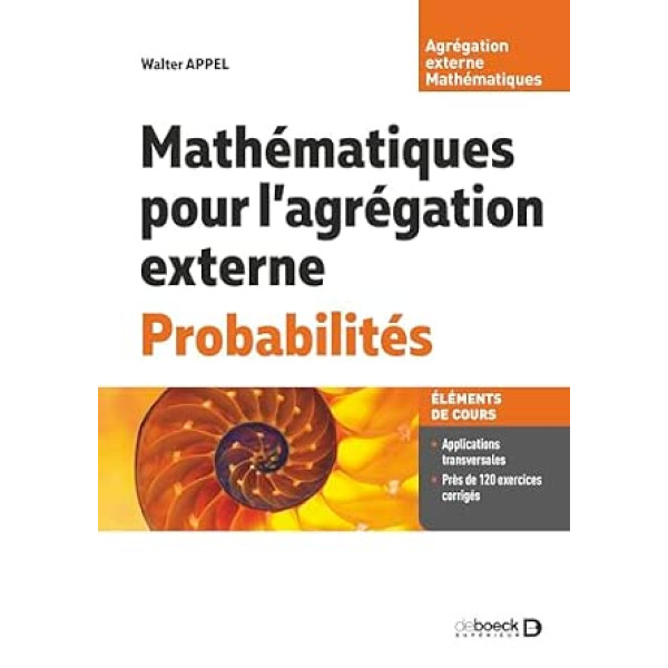 MATHEMATIQUES LAGREGATION EXTERNE PROBABILITE