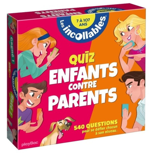 La boite Quiz les incollables enfants contre parents