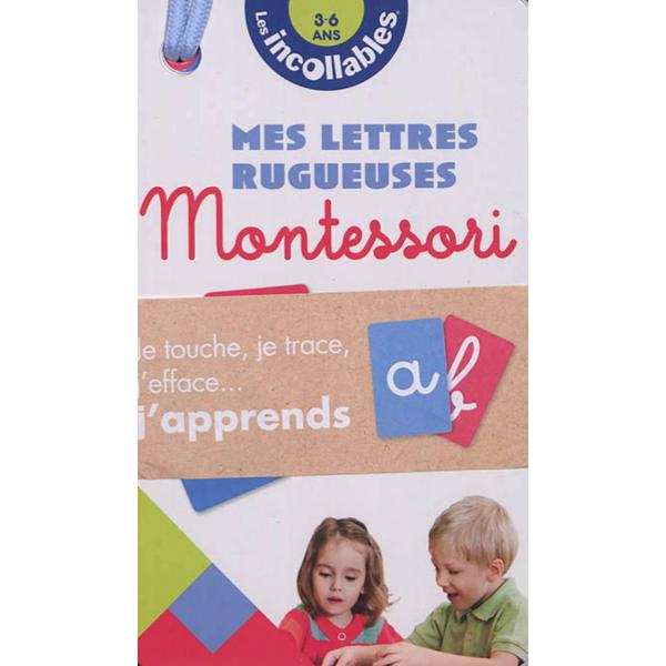 Les incollables -Eventail Montessori lettres rugueuses 3-6Ans