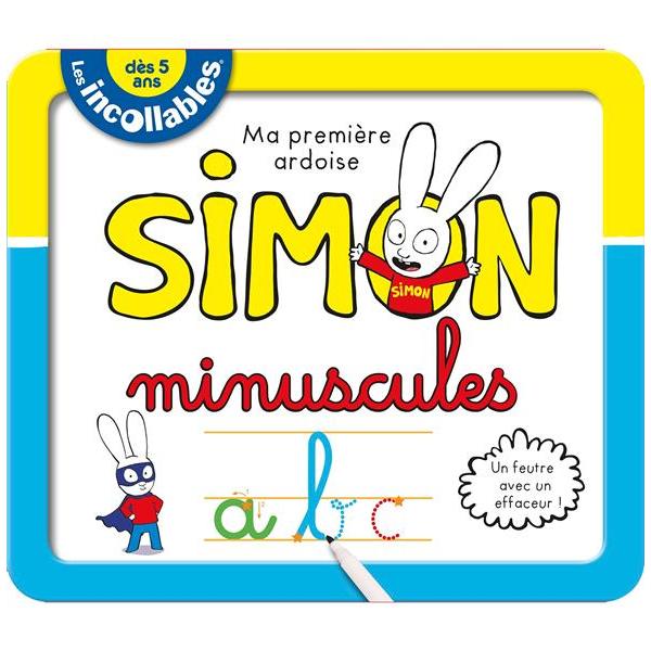 Les Incollables -Ma premiere Ardoises effacables Simon Minuscules 5+