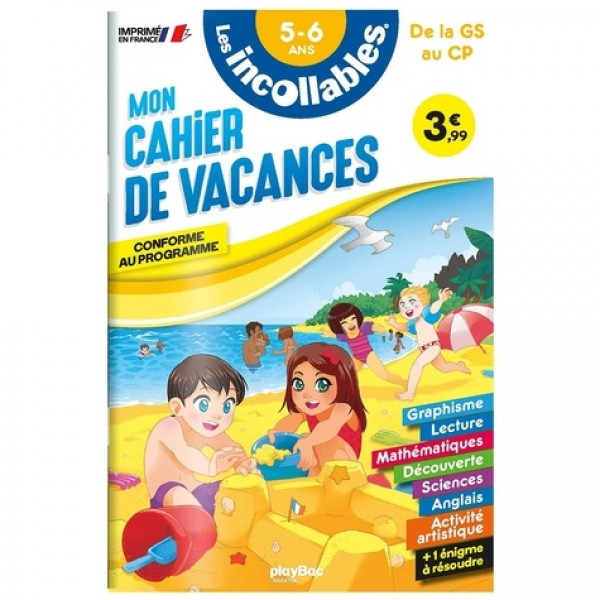 Les incollables -Mon cahier de vacances 5-6 ans de la GS au CP