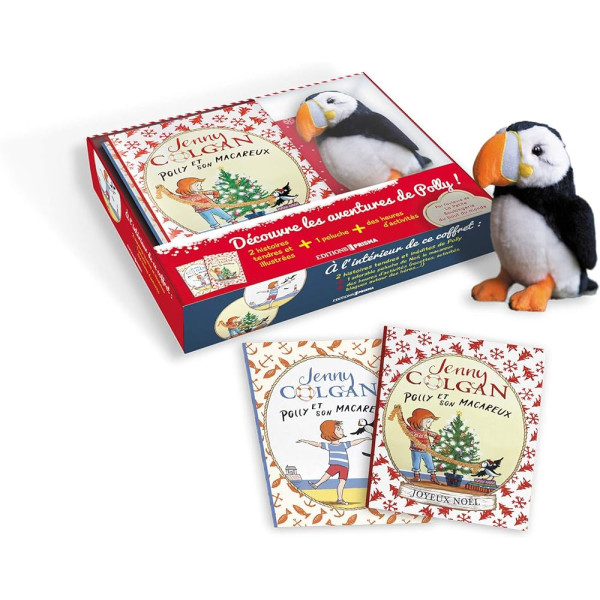 Coffret Polly  et  le  macareux  -  Avec  2  livres  et  une peluche