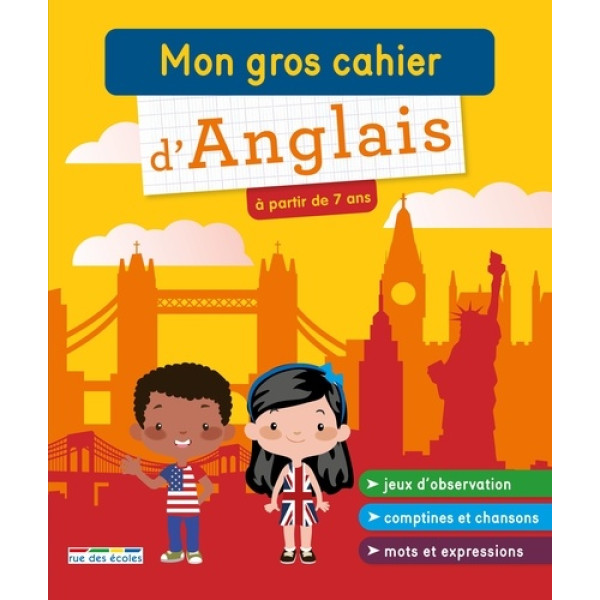 Mon gros cahier d'anglais a partir de 7ans