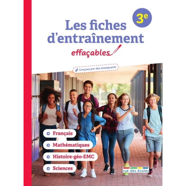 Les fiches entraînement effaçables 3e