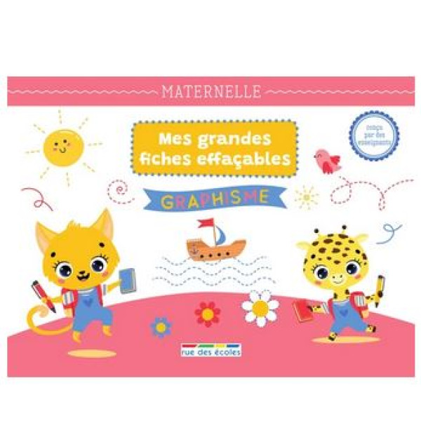 MES GRANDES FICHES D’ENTRAINEMENT EFFACABLES - GRAPHISME - MATERNELLE