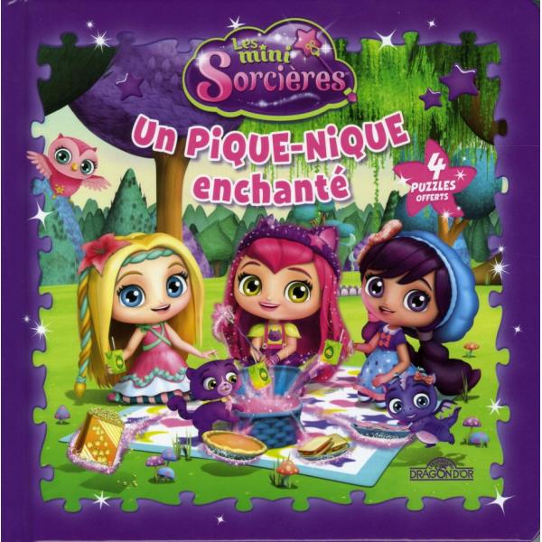 Les mini sorcières -Un pique-nique enchanté avec 4 puzzles