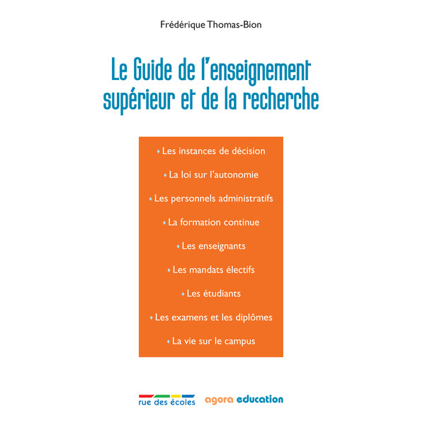 Le Guide de l'enseignement supérieur et de la recherche
