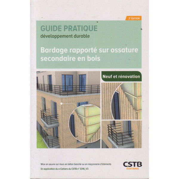 Bardage rapporté sur ossature secondaire en bois