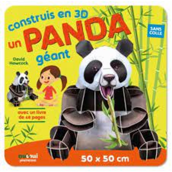 Coffret Jeux Construits en 3D un panda géant
