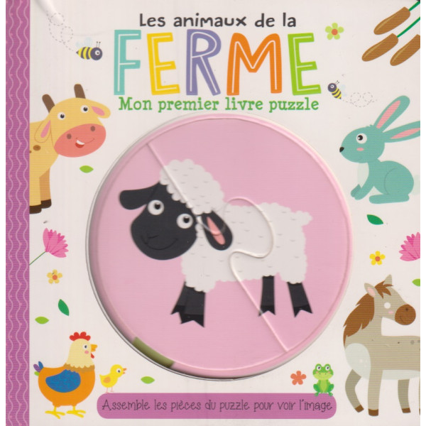 Les animaux de la ferme -Mon premier livre puzzle