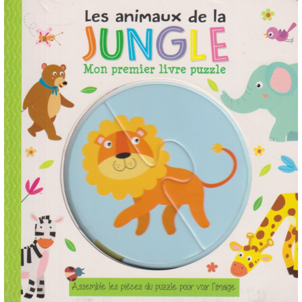 Les animaux de la jungle -Mon premier livre puzzle