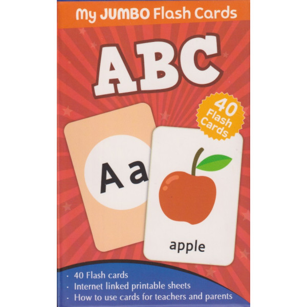 My jumbo flash cards -ABC