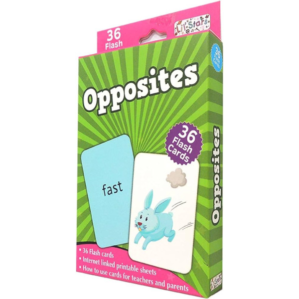 My jumbo flash cards -Opposites 