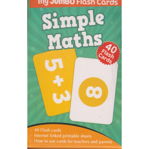 My jumbo flash cards -Simple Maths