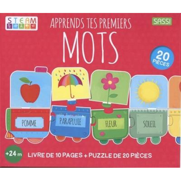 Coffret Apprends tes premiers mots -Avec 1 puzzle de 20 pièces