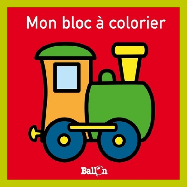 Mini bloc à colorier - Train